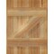 Ekena Millwork Joined Board-n-Batten Shutters w/Z-Bar, Rough Sawn Western Red Cedar, 16 1/8W x 21H, PR RBJ06Z16X021RWR - alternate 5